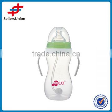 High Quality Pink Feeding bottle, Silicone Nipple PP Bottle Material