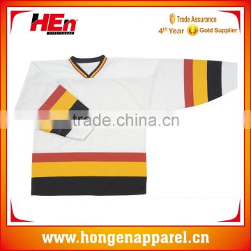 Hongen apparel Team Wear Jersey Custom sublimation ice hockey jersey Made In China