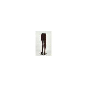 Anti - Pilling Womens Cotton Tights Brown For Autumn , Winter