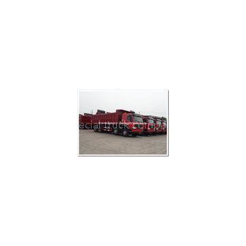 SINOTRUK HOWO A7  Euro2 Dump turck / tipper truck with spare parts red color for clayey samd in wet