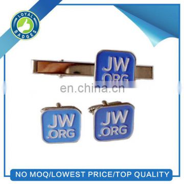 custom logo jw.org tie clips and cuff links
