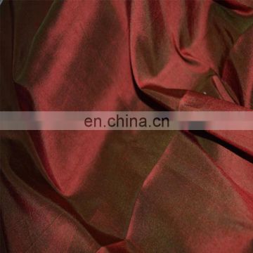 Chinese supplier 100% polyester orange dupioni fabric for curtain, pillowcase
