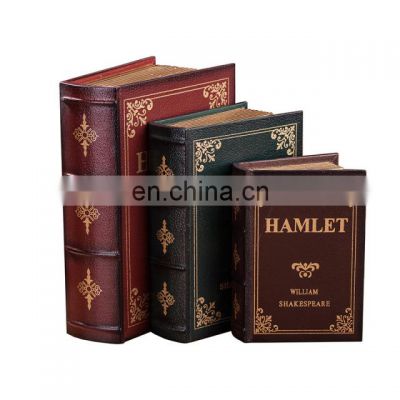 Custom Black Packaging Cajas Libros Magnetic Storage Luxury Fake Book Shaped Gift Box