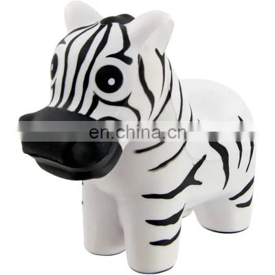Hot selling custom logo animal zebra shape anti pu stress ball antistress reliever