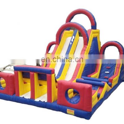 New cheap giant commercial inflatable obstacle inflatable sport game bounce slide