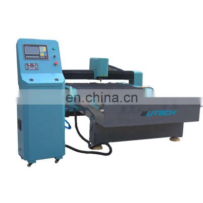 1500x3000mm CNC Metal Plasma Cutting Machines with side rotary axis for round metal pipe cutting