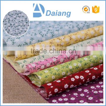 wholesale popular pattern high quality blue flower 100% cotton cutome printed fabric for sofa cover