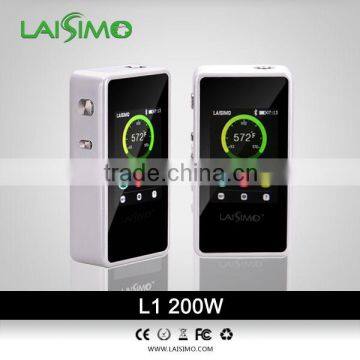 Laisimo temperature control mod manufacturer laisimo L1 200w LK colorful box mod