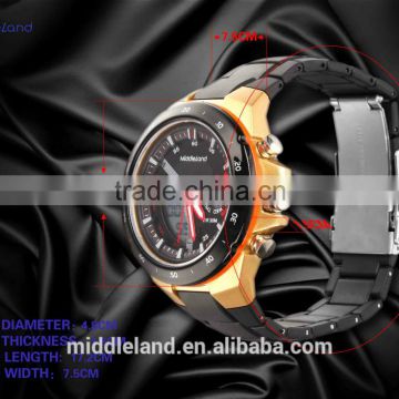 2015 hot selling quality stainless steel good movement sport watch men