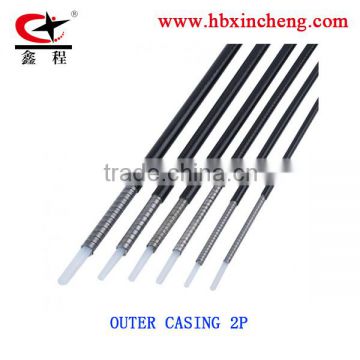 cable outer casing with /without linner ,double spring wire outer casing 5mm 6mm 7mm QINGHE JUNSHENG CABLE FACTORY
