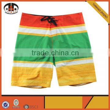 Men Swim Trunks Pants with Color Stripe