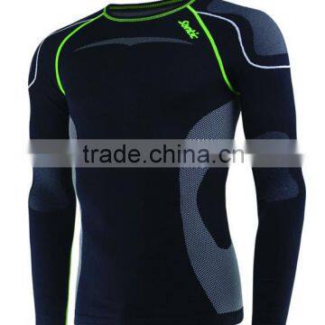 2016 new style men's compression seamless long shirt