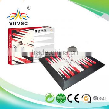 Newest hot sale promotion plastic magnetic backgammon set