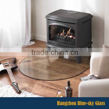 6mm 8mm 12mm standard custom designs tempered stove glass hearth with low price