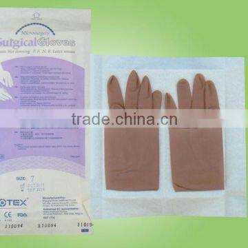 Polymer Coated Microsurgery Latex Surgical Glove