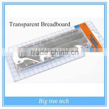 Solderless Solder Less Clear Transparent Breadboard Tie-Point Tiepoint 830 holes A109