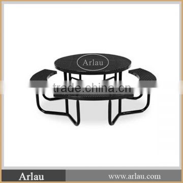 Hot-sale round appealing outdoor table with umbrella hole
