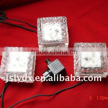 High quality low voltage led solar ice brick(3pcs/set) with competitive price