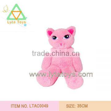 Wholesale Customized 20cm Plush Toys Of Pink Cat For kids