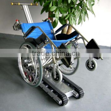 folding lightweight small robot wheelchair rubber track