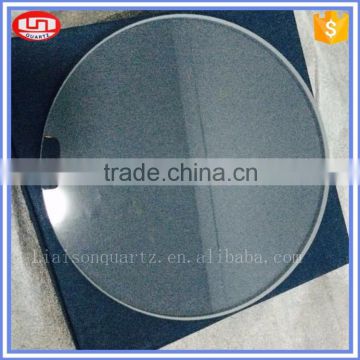 high purity fused clear round quartz glass plate
