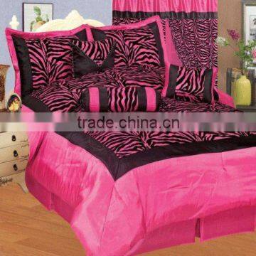 7Pcs Flocking Bedding Set