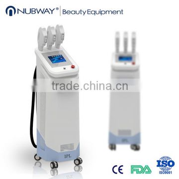 Super hot multi-fuctional 3 handles high quality hair removal ipl beauty machine