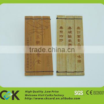 elegant laser engraving wooden business card case