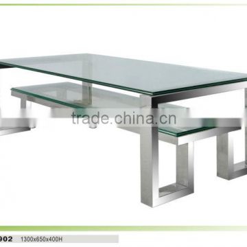 Living Room Furniture High Glossy Modern Glass Coffee Table/coffee table/glass coffee table with high quality