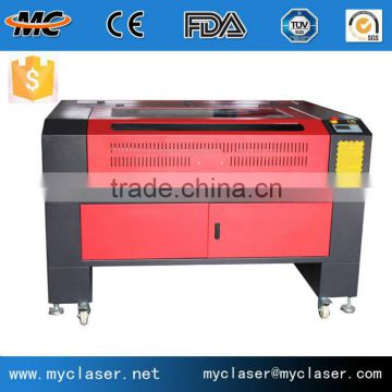 China wholesale pipe greeting card laser cutting mini machine for glass MC 1290