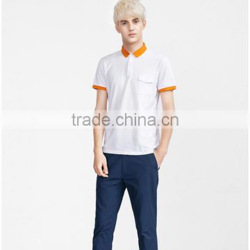Youth relax fit comfortable white polo shirts