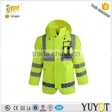 reflective strips raincoat hood for worker