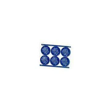 Blue 6pcs Round CNC Double Sided PCB Board FR4 2 layers Print Circuit Board