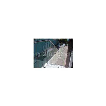 12mm safety toughed frameless Tempered Glass Panel for stair