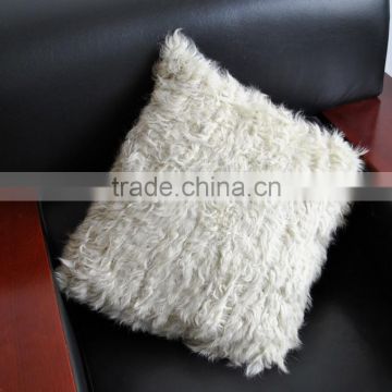 YR943 Fashion accessory real lamb fur knitted pillow cover