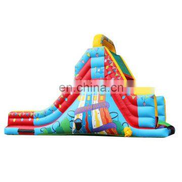 Large Helter Skelter Inflatable Dry Slide Bouncer For Kids