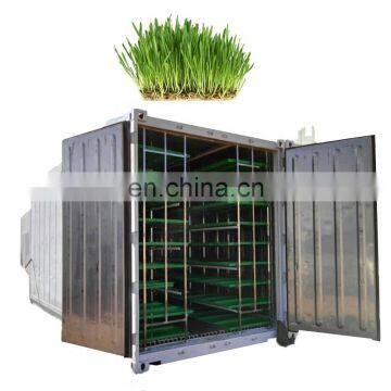 Green fodder making barley breeding room, grass bud seedling machine animal fodder machine for sale