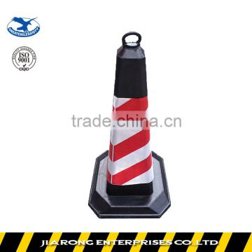 Small MOQ height 75cm Soft Flexible Rubber plastic traffic cone TC216