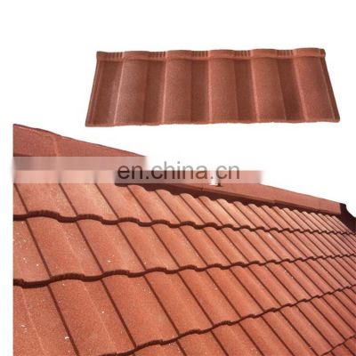 Cheap building Roofing materials Roman type stone coated metal roof tiles color steel roof tile price