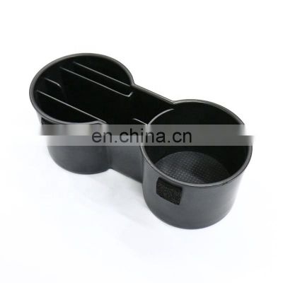 Directly Install ABS Storage Cup Slot Double Car Water Cup Holder Anti-skid For Tesla Model 3