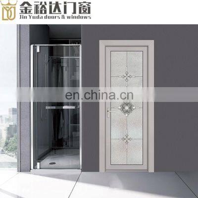 China aluminum alloy other doors toilet toughened glass door hotel project swing doors