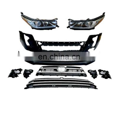 MAICTOP good price body kit for highlander 2015-2017 upgrade to 2018 face kit