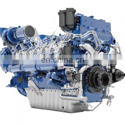 Original weichai 6 cylinders water cooling 650hp/ 478kw/1500rpm marine engine 6M33C650-15
