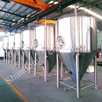 Stainless Steel Jacketed cylinder conical 3000L Beer Fermenter factory