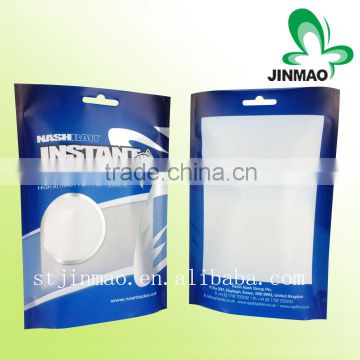 Stand up plastic food packaging bags with zipper
