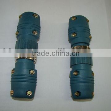 Mig torch cable fast plug,six pin cable plug in welding welding cable connector