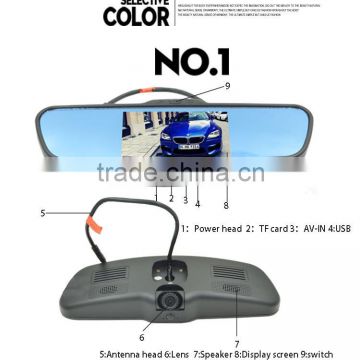 Bluetooth Car Back Cycle Recording Video Rearview Mirror Camera