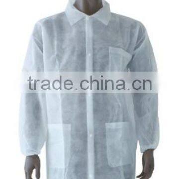 Disposable Lab Coat &visitor Coat with Buttons
