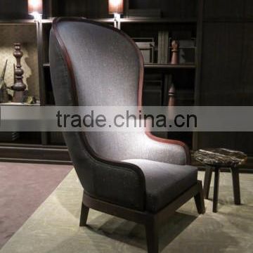 Wokemanship Kingly sofa chair Fabric single sofa chair wooden sofa chair