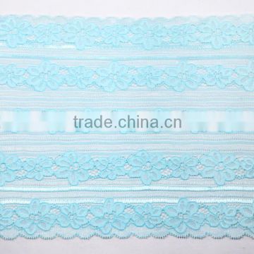 wholesale nylon spandex with flower for lace trim